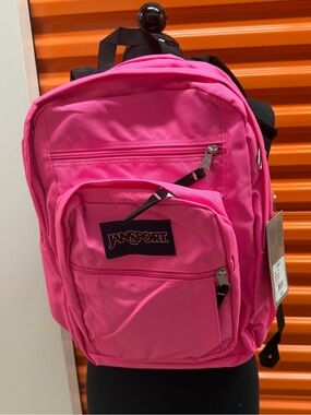 jansport backpack neon pink Laptop - Computer Bag with 2 Compartments, Ergonomic Shoulder Straps, 15 Laptop Sleeve, Haul Handle - Book Rucksack so everything has its place JanSport Big Student Large Backpack